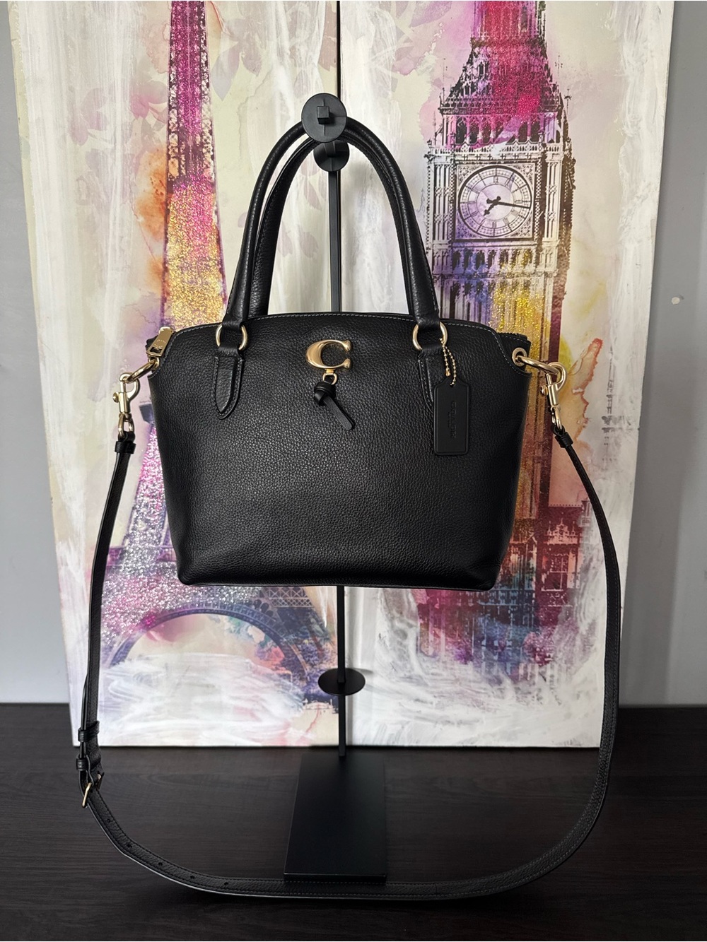 Coach “Remi” Pebbled Leather Crossbody LIKE NEW